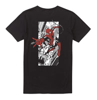 1 x RAW Customer Returns Cotton Soul Marvel Spiderman City Web Men s T-Shirt, Black, Black, L - RRP €24.0