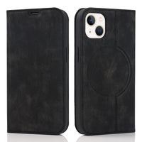 1 x RAW Customer Returns QLTYPRI Case for iPhone 15 Compatible with MagSafe, Leather Case Cell Phone Case RFID Protection Flip Case with Card Holder Stand Magnet Folding Case for iPhone 15 - Black - RRP €20.16