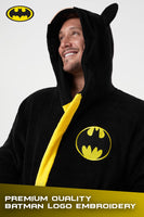 1 x RAW Customer Returns DC Comics Batman Men s Winter Fleece Robe L, Black  - RRP €29.75