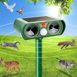 2 x RAW Customer Returns Solar cat repeller, ultrasonic animal repeller cat repellent, waterproof marten repeller with PIR motion sensor cat repeller for garden, effective against cats, dogs, martens and birds pests - RRP €40.32