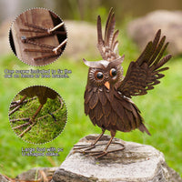 3 x Brand New Yeomoo Outdoor Metal Garden Bird Figures Garden Decoration Personalized Gifts for Women Girlfriend Mom Grandma Birthday Gift for Living Room Decoration - RRP €68.4