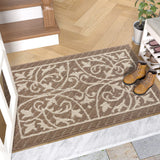 1 x RAW Customer Returns DEXI Indoor Doormat 50 x 80 cm, Dirt Trapper Mat, Non-Slip, Washable Entrance Rug, Door Mat, Front Door for Entrance, Hallway, Garden, Indoor, Pet Brown  - RRP €24.99