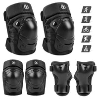 1 x RAW Customer Returns ValuTalks Children s Skate Protection, Set Knee Pads and Elbow Pads Wrist Guards for Skating Cycling Skateboard Bicycle Skate 6PCS  - RRP €18.99