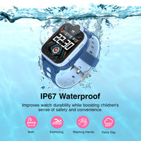 1 x RAW Customer Returns AstraMinds 4G Smartwatch Kids GPS Phone - IP67 Waterproof, Kids Watch for Calls with WiFi, Video Calls, SOS, Alarm Clock, Kids Smart Watch Intelligent for Children 3-12 Years, Blue - RRP €99.99