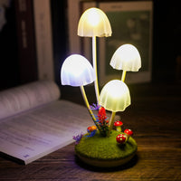 1 x RAW Customer Returns StarryEver Mushroom Night Light Children, LED Bedside Lamp Warm White Colorful, Two-Tone Small Table Lamp Nursing Light Dimmable with Remote Control Timer, USB Rechargeable, for Bedroom, Gifts for Children - RRP €20.16