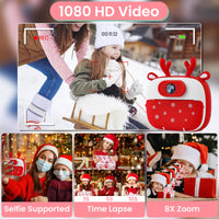 1 x RAW Customer Returns BITIWEND Kids Camera Instant Camera, Reindeer Style Digital Camera Print 1080P HD 26MP 2.4 Inch Screen 16GB SD Card Video Camera Birthday 3-12 Years Boys Girls - RRP €26.75