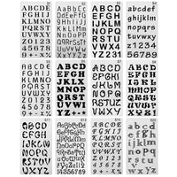 1 x RAW Customer Returns QINREN 12 pieces letter stencil letter templates stencil for DIY scrapbook, painting, drawing, craft accessories, 17.8 10.2 cm - RRP €6.04