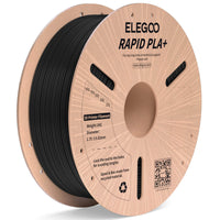 1 x RAW Customer Returns ELEGOO High Speed PLA Filament 1.75mm Black 1KG, Rapid PLA Plus 3D Printer Speedy Filament for 0-600 mm s High Speed Printing, Dimensional Accuracy -0.02mm, 1kg Spool 2.2lbs  - RRP €21.99