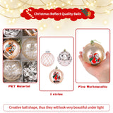 1 x Brand New PCS Rose Gold Christmas Baubles Set 3 Styles Christmas Decoration Reusable Christmas Baubles Indoor Christmas Supplies Creative Christmas Tree Ornaments for Party - RRP €22.8