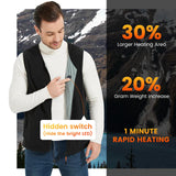 1 x RAW Customer Returns ISOPHO Heated Vest for Men and Women, Heated Vest, USB Charging Heated Vest, Unisex Warming Heated Vest with 13 Adjustable Temperatures, Heated Jacket, Winter Vest for Outdoor Hiking No Battery  - RRP €25.91