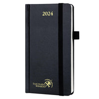 72 x Brand New POPRUN Small Weekly Diary 2024 Pocket 16.5 x 9 cm - Weekly Planner 2024 A6 with Hard Cover and Elastic Closure, FSC Certified Paper, Black - RRP €431.28