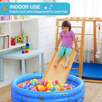 1 x RAW Customer Returns Inflatable pool, inflatable paddling pool, children s pool, children s paddling pool, swimming pool, inflatable pool, inflatable children s pool, baby pool, 3 wheels diameter 100 cm height 35 cm - RRP €16.99