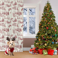 1 x RAW Customer Returns WONGS BEDDING Christmas Curtains Opaque Curtains Christmas Tree Christmas Curtains Curtain Thermal Curtain with Eyelets for Bedroom Living Room Blackout Curtain, 140 x 225 cm W x H , Set of 2 - RRP €35.28