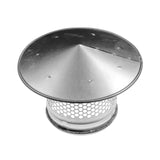 1 x RAW Customer Returns Round Roof Rain Cap, HVAC Vent, Galvanized Steel, All Weather Rain Cap, Roof Top, Round Roof Vent with Rubber Seal for Perfect Insulation, Vent Cover 15cm  - RRP €32.22