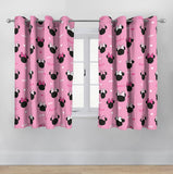 1 x RAW Customer Returns Disney Minnie Mouse Hearts and Love 137cm x 168cm Curtains - 2 Piece - RRP €25.15