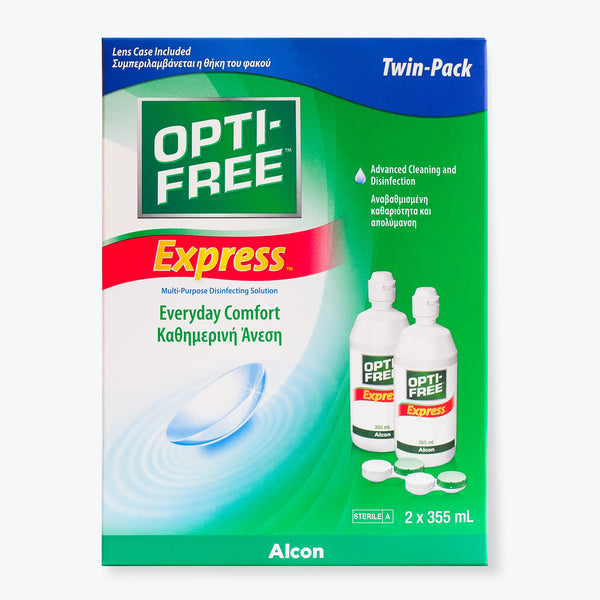 1 x RAW Customer Returns Alcon Opti-Free Express Contact Lens Liquid, Pack of 2, 355 ml Bottles - RRP €21.97