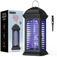 1 x RAW Customer Returns Electric Mosquito Trap Indoor Outdoor, LUUGUYI 360 UV Electric Insect Killer Mosquito Killer No Toxic, Chemical-Free, 4000V Insect Lamp with Cleaning Brush for Bedrooms and Gardens - RRP €26.21