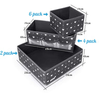 1 x Brand New Foldable Organizer, ilauke 12 Storage Boxes, Non-Woven Foldable Drawer Organizer Storage Baskets for Bras, Socks, Ties, Toys, Wardrobe and Closet Drawer - RRP €22.07