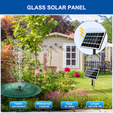 1 x RAW Customer Returns SZMP Solar Fountain 3.5W, 2024 Upgrade Glass Solar Pond Pump with 3M Cable 8 Nozzles Solar Water Pump, Solar Floating Fountain Pump for Garden Pond Fountain Bird Bath Fish Tank - RRP €19.99