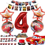 13 x Brand New Naotona Cars Birthday Decoration 4 Years, 31 Pieces Cars Children s Birthday Decoration Car Decoration Birthday Boys Reusable with Latex Balloons Foil Balloon Banner Cake Topper Children s Birthday Theme Parties - RRP €103.87