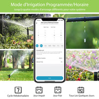 1 x RAW Customer Returns Diivoo WiFi Irrigation Programmer 2 Outlets, Automatic Watering Timer with 40 Programs 2 Watering Modes, Automatic Watering Compatible with Alexa and Smart Life App for Garden - RRP €65.99