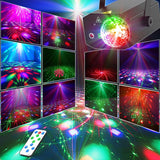 1 x RAW Customer Returns Disco ball, party lights DJ disco light disco ball sound activated disco ball children with remote control for dancing KTV bar club vocal concert birthday - RRP €46.38