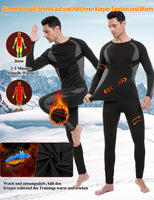 1 x RAW Customer Returns Terecey Men s Thermal Underwear Winter Thermal Set Men s Sports Functional Underwear Thermo Thermal Sets for Ski Mountain Skiing Running - RRP €26.94