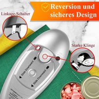 1 x RAW Customer Returns Electric Can Opener for Seniors, No Sharp Edges Easy Opening Cans All Sizes of Round Tin Cans Auto Can Opener, One Touch Can Opener for Seniors Arthritis Patients Chefs - RRP €21.17