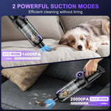 1 x RAW Customer Returns JoyFan Cordless Handheld Vacuum Cleaner, 20000Pa USB Rechargeable Portable Lightweight Mini Vacuum Cleaner, 6000mAh Car Vacuum Cleaner with 2 HEPA Filters, Wet Dry Handheld Vacuum Cleaner, for Car, House, Kitchen - RRP €70.79