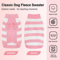 1 x Brand New ALAGIRLS Sweater for Small Dogs Dog Costume Dog Sweater Clothes for Medium Dogs Dog Sweater Halloween Costume for Cats ALASW302-Pink-M - RRP €20.4