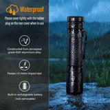 1 x RAW Customer Returns GEARLITE LED Flashlight Rechargeable, 2000 Lumen Extremely Bright Zoomable Flashlight with 5 Light Modes and Long Operating Time, IPX6 Waterproof Handheld Lamp for Camping, Hiking, Fishing - RRP €27.22