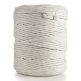 1 x Brand New Natural Cotton Cord - 1 PLY Strong Cotton Cord - Macrame Dream Catcher, Wall Hanging, Knitting, Crochet - Ivory White 200M, 5MM  - RRP €34.99