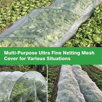 1 x RAW Customer Returns Plant tunnel arches, 2.5 x 15 m, insect protection net, foil tunnel for raised beds, plant protection net, vegetable net, garden, net for plants, vegetables, garden net, insect net, insect net for protecting - RRP €33.26