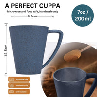 24 x Brand New CASA NATURO Indigo Tea Coffee Reusable Single Cups Lightweight Eco-Friendly Pinewood, Plastic Free, Sustainable, Durable, Microwave Safe Indigo, 1  - RRP €210.0