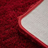 1 x RAW Customer Returns MIULEE Bath Mat Soft Bath Mat Non-Slip Bath Mat Doormat Bathroom Mat Bed Rug Fluffy Carpet Bathroom Rug Shower Mat for Bathroom Living Room Bedroom 50 x 80 cm Red - RRP €21.99