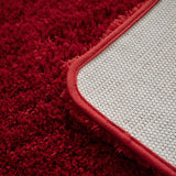 1 x RAW Customer Returns MIULEE Bath Mat Soft Bath Mat Non-Slip Bath Mat Doormat Bathroom Mat Bed Rug Fluffy Carpet Bathroom Rug Shower Mat for Bathroom Living Room Bedroom 60 x 90 cm Red - RRP €32.49