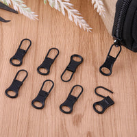 1 x Brand New Pack of 8 Zip Sliders Replacement, Zip Sliders, Removable Zip Zipper Repair Replacement Kit Black for DIY Clothing Backpacks Jackets Black  - RRP €20.4