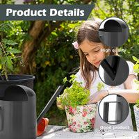 2 x Brand New SPORWAY Watering Can 400ML, Watering Can Small Houseplants Mini Watering Can, Stainless Steel Long Spout Watering Can Small Garden Watering Can for Indoor Home Office Succulents 400ML, Black  - RRP €40.32