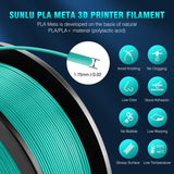 1 x RAW Customer Returns SUNLU Meta PLA Filament 1.75mm, Neatly Wound PLA Meta Filament, Toughness, Better Liquidity, Fast Printing for 3D Printers, Dimensional Accuracy - 0.02 mm, 1KG 2.2lbs , Black - RRP €23.99