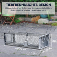 1 x RAW Customer Returns FORMIZON Rat Trap Live Trap, 41 x 14 x 11 cm Marten Trap Large, Premium Rat Trap, Reusable Trap, Animal Trap Cage with Sensitive Trigger for Indoors Outdoors - RRP €31.46