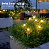 1 x RAW Customer Returns Chedin 4-pack garden lamps for outdoors, 10 LED lights solar fireflies, solar lights for outdoors winterproof, IP65 waterproof, warm white light 10 bulbs-4p  - RRP €20.16