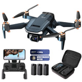 1 x RAW Customer Returns Durable Brushless Motor Drone with 84mins Super Long Flight Time, Drone with 2K HD Camera for Beginners, CHUBORY A77 WiFi FPV Quadcopter, Follow Me, Auto Hover, 3 Batteries, Carrying Case - RRP €139.99