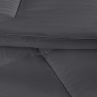 1 x RAW Customer Returns Utopia Bedding Quilted Duvet 220x260 cm, Bed Duvet 160 180, Nordic Filling 200 gr m in 100 Microfiber Gray  - RRP €29.09