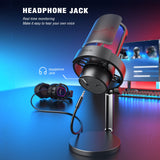 1 x RAW Customer Returns FIFINE USB Microphone PC, Gaming Microphone for Streaming Podcast Studio, Microphone USBC for PS4 PS5 MAC with RGB Control, Mute Switch, Headphone Jack, Pop Filter - RRP €40.08