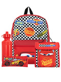 1 x RAW Customer Returns Disney Cars Backpack Set 4-piece Lightning McQueen backpack, pencil case, water bottle and lunch bag Children s backpacks for school and adventure Official car merchandise - RRP €36.29