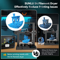 1 x RAW Customer Returns SUNLU Filament Dryer S4, Filament Dryer for 3D Printers, Large Capacity, 4-Spool Drying, Faster Heating, Automatic Humidity Control, Three Fans, Filament Storage Box - RRP €113.44