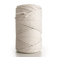 2 x Brand New MB Cordas Macrame Yarn 3mm Cotton Yarn 140m Natural Cotton Cord - Natural Cotton Cord Cotton Rope for Macrame, Wall Feathers, Wall Hangings, Plant Hangers - RRP €33.98