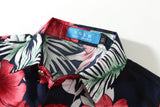 1 x Brand New SSLR Boys Hawaii Shirt Flamingos Printed Aloha Shirt Short Sleeve Shirts for Boys Small, Navy  - RRP €22.84