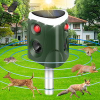 1 x RAW Customer Returns Cat Repeller Ultrasonic, 360 Cat Repellent Animal Repeller Ultrasonic Solar with IP55, Waterproof, 4 Modes, Cat Repellent Garden Cat Repeller with Flash for Dog Mink Raccoon Bird - RRP €42.99