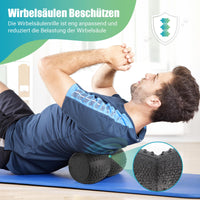 1 x RAW Customer Returns Fascia roll spine 34.5x17cm , fascia roll back with recess for the spine, medium hardness, instruction booklet in German with 8 illustrated exercises for beginners and professionals - RRP €23.02